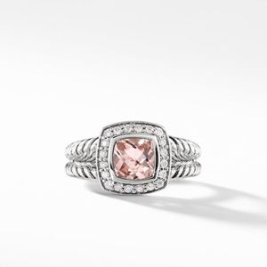 David Yurman Petite Albion Ring Morganite&Diamonds